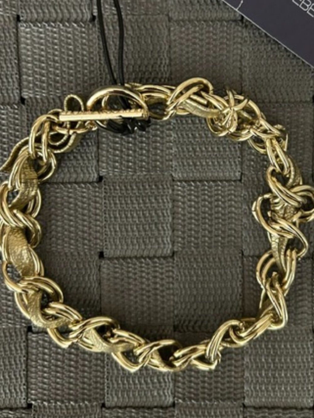 Rebecca Minkoff "The Hepburn" gold & metallic statement bracelet VINTAGE - NWT!